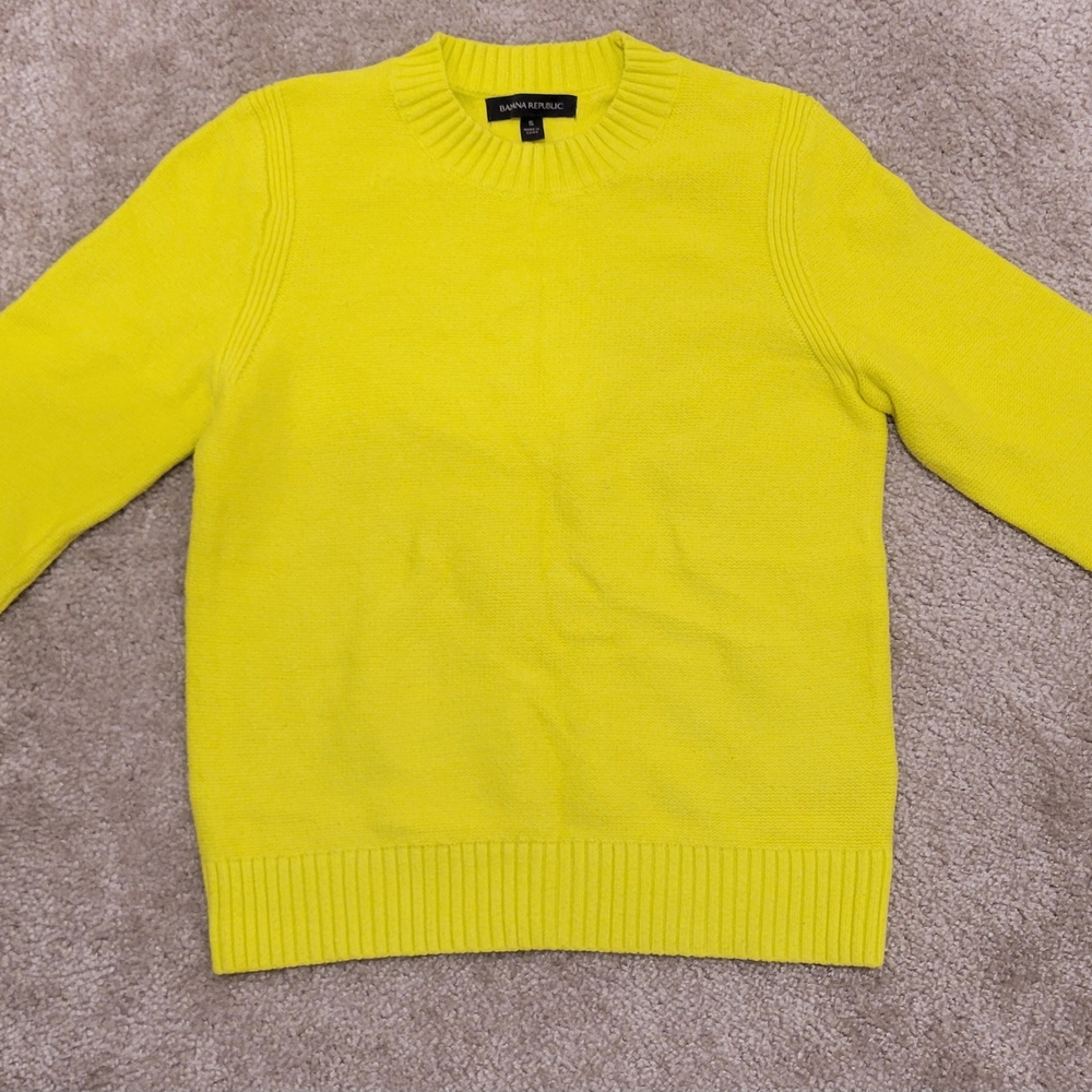 Banana Republic Yellow Knit Sweater